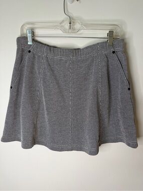 Jamie Sadock black white checkered tennis skirt built-in shorts size M sporty